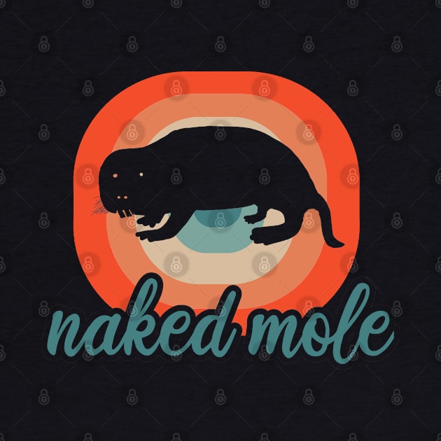 Naked mole rat freaking love sand digger motif by FindYourFavouriteDesign